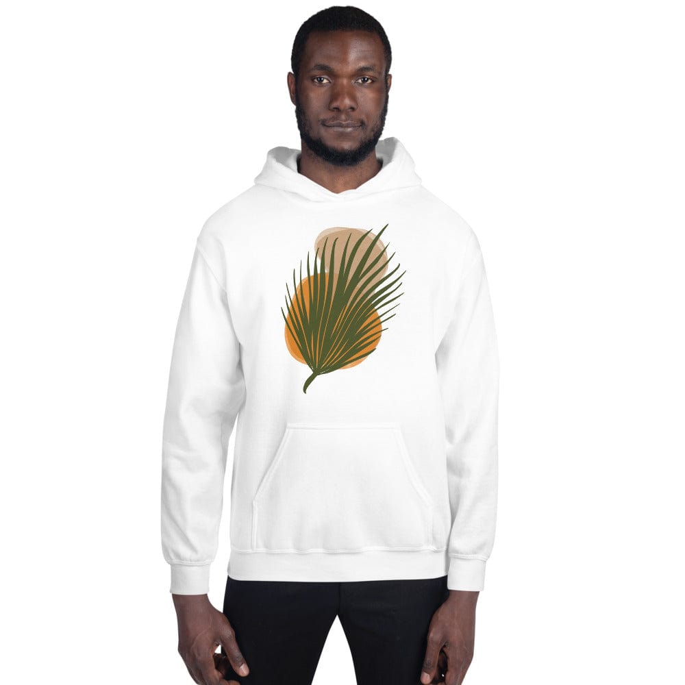 Shop Palm Leaf and Stones abstract Art Graphic Unisex Hoodie, Hoodie, USA Boutique