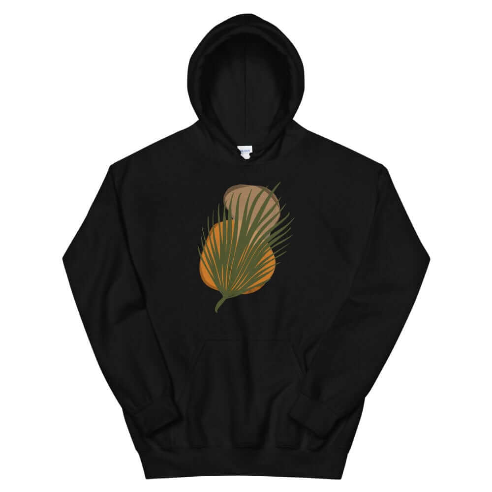 Palm Leaf and Stones abstract Art Graphic Unisex Hoodie, Hoodie, $ 51.50, A Moment Of Now™