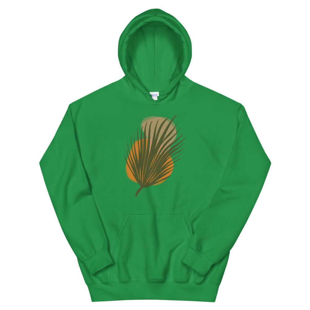 Palm Leaf and Stones abstract Art Graphic Unisex Hoodie, Hoodie, $ 51.50, A Moment Of Now™