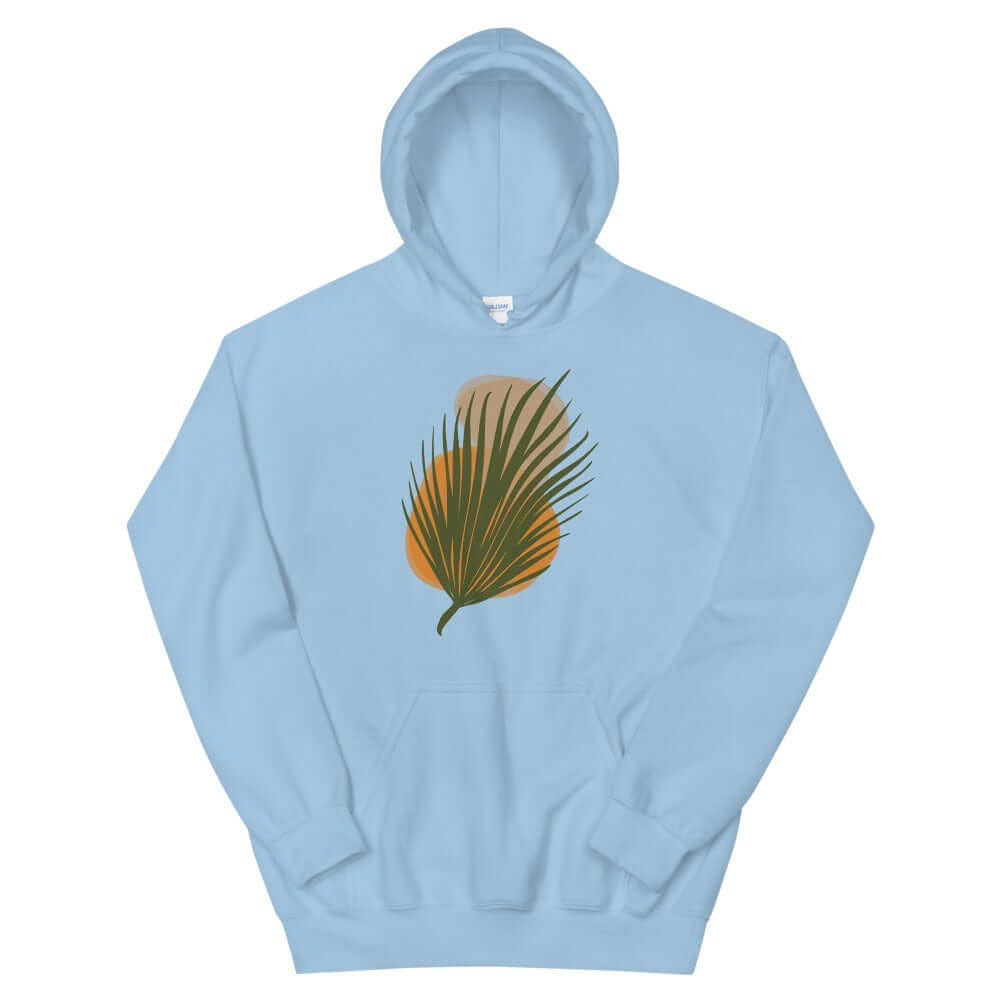 Palm Leaf and Stones abstract Art Graphic Unisex Hoodie, Hoodie, $ 51.50, A Moment Of Now™