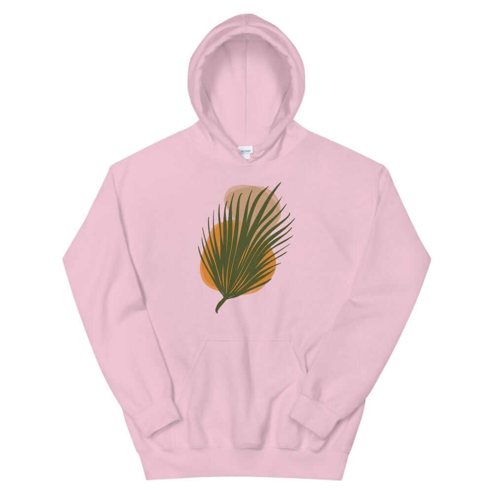 Palm Leaf and Stones abstract Art Graphic Unisex Hoodie, Hoodie, $ 51.50, A Moment Of Now™