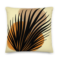 Shop Palm Leaf Stones Modern Art Accent Decorative Throw Pillow Cushion, Pillow, USA Boutique