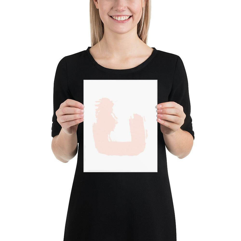 Photo paper poster " Pastel Brush Abstract Return" Minimalist Wall Decor Wall Art, A Moment Of Now, $ 29.00