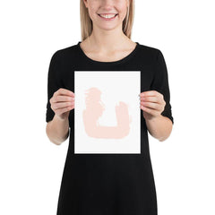 Photo paper poster " Pastel Brush Abstract Return" Minimalist Wall Decor Wall Art, A Moment Of Now, $ 29.00