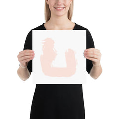 Photo paper poster " Pastel Brush Abstract Return" Minimalist Wall Decor Wall Art, A Moment Of Now, $ 31.00