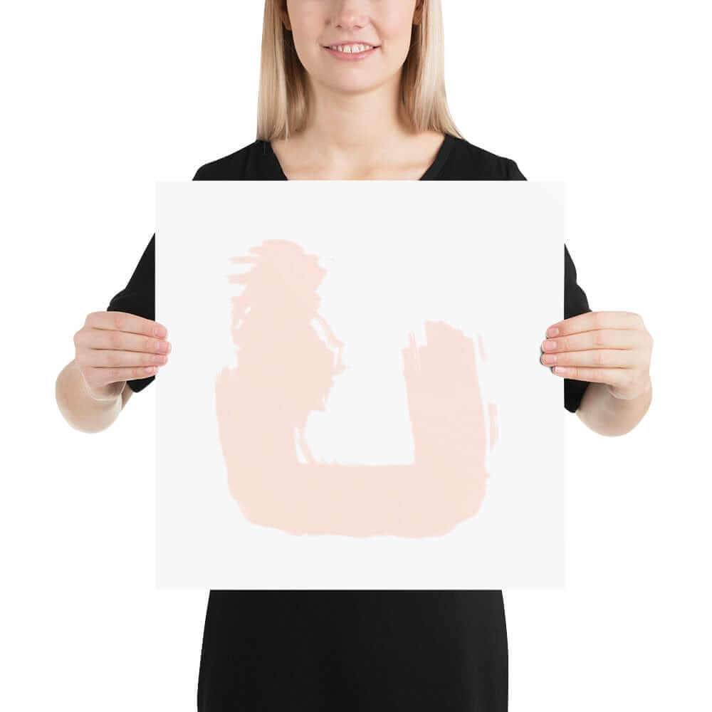 Photo paper poster " Pastel Brush Abstract Return" Minimalist Wall Decor Wall Art, A Moment Of Now, $ 33.50
