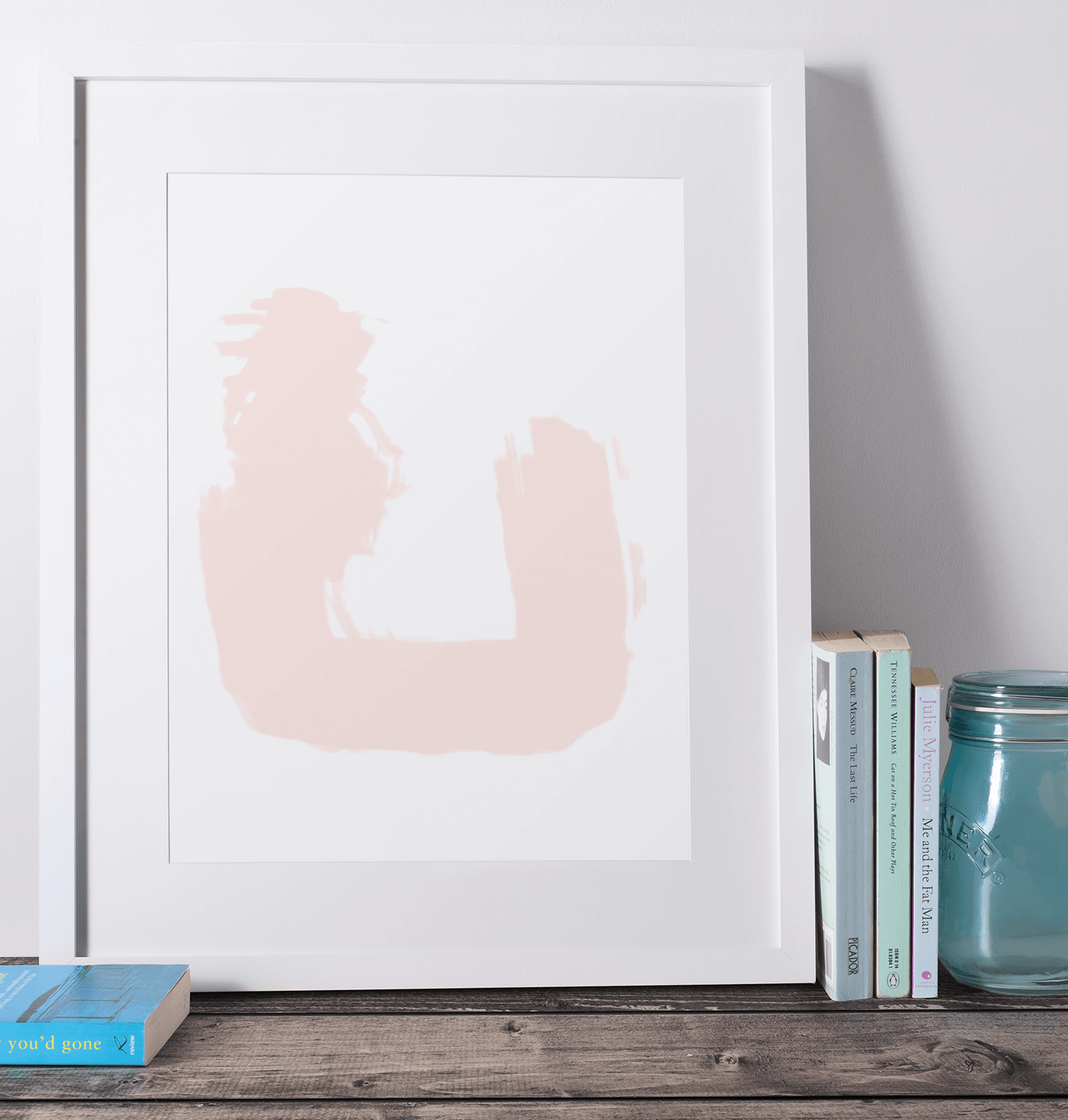 Photo paper poster " Pastel Brush Abstract Return" Minimalist Wall Decor Wall Art, A Moment Of Now, $ 29.00