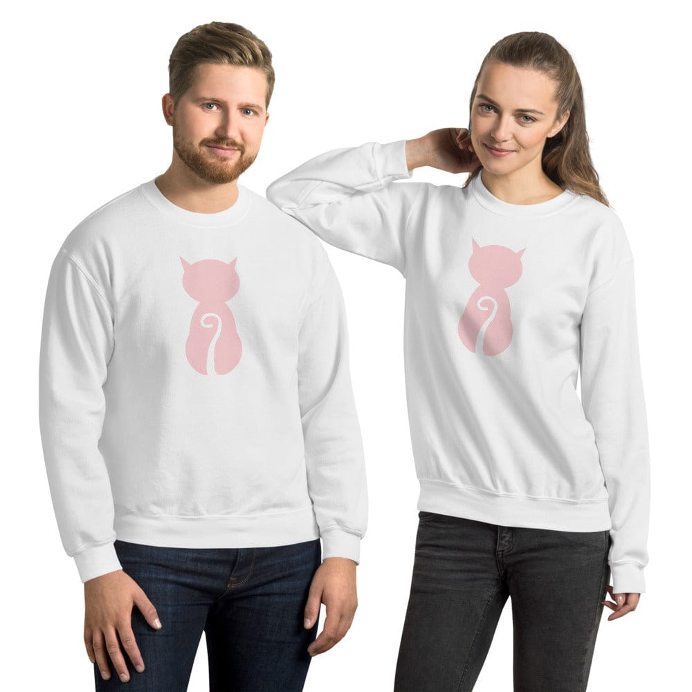 Shop Pink Cat and it's Tail Unisex Sweatshirt, sweatshirts, USA Boutique