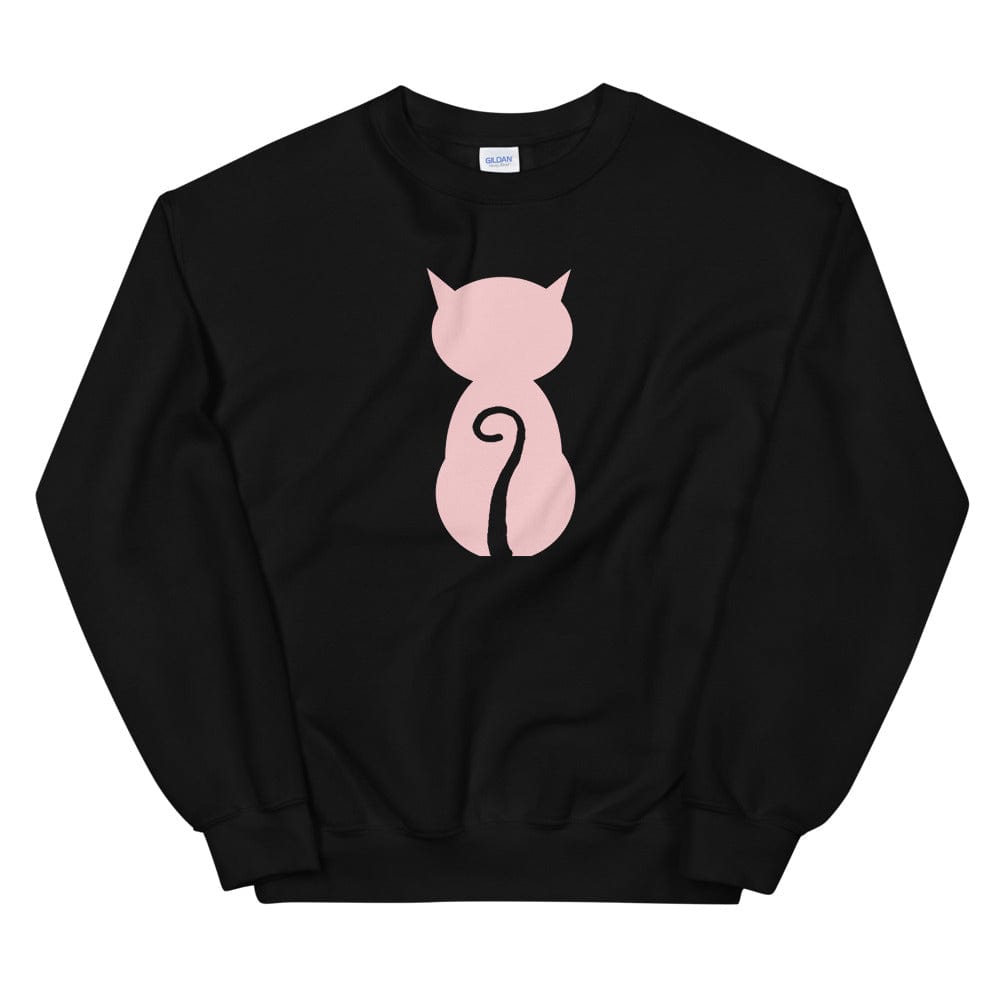 Pink Cat and it's Tail Unisex Sweatshirt sweatshirts A Moment Of Now Women’s Boutique Clothing Online Lifestyle Store
