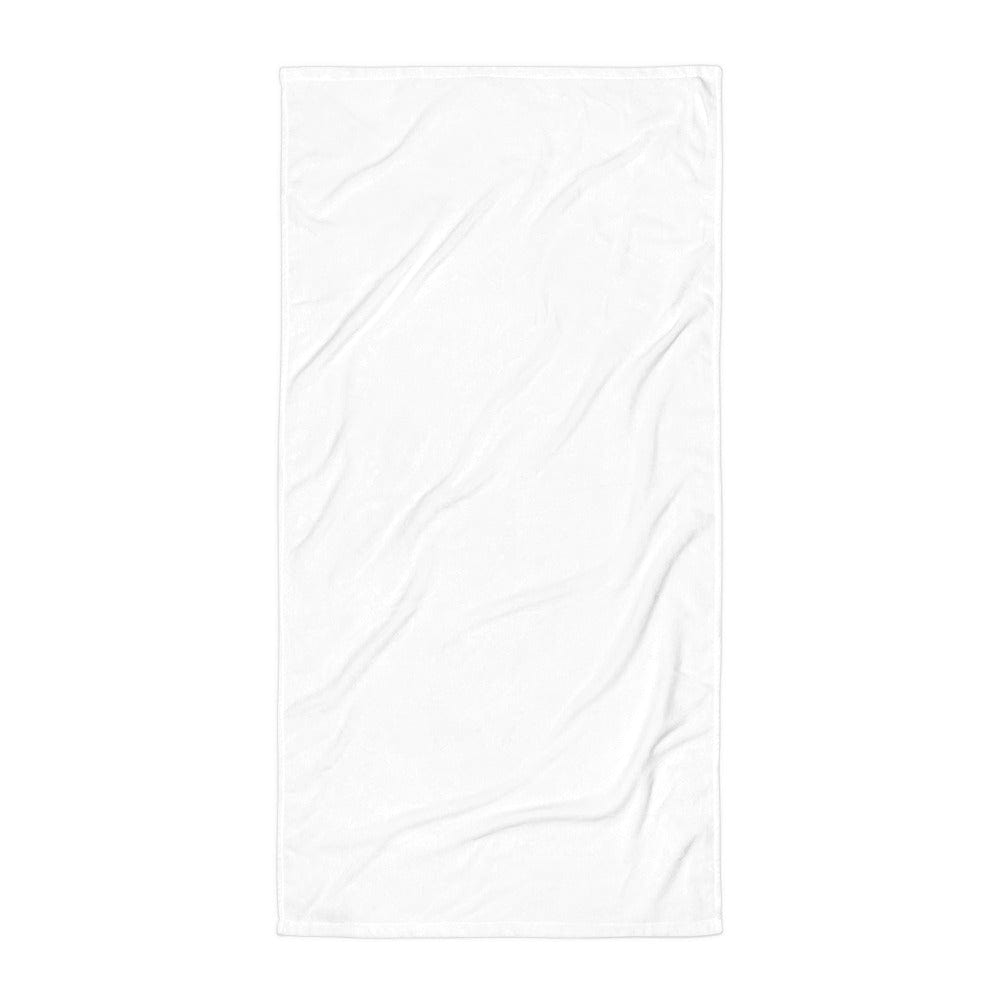 Shop Pure White Minimalist Beach Bath Towel, towels, USA Boutique