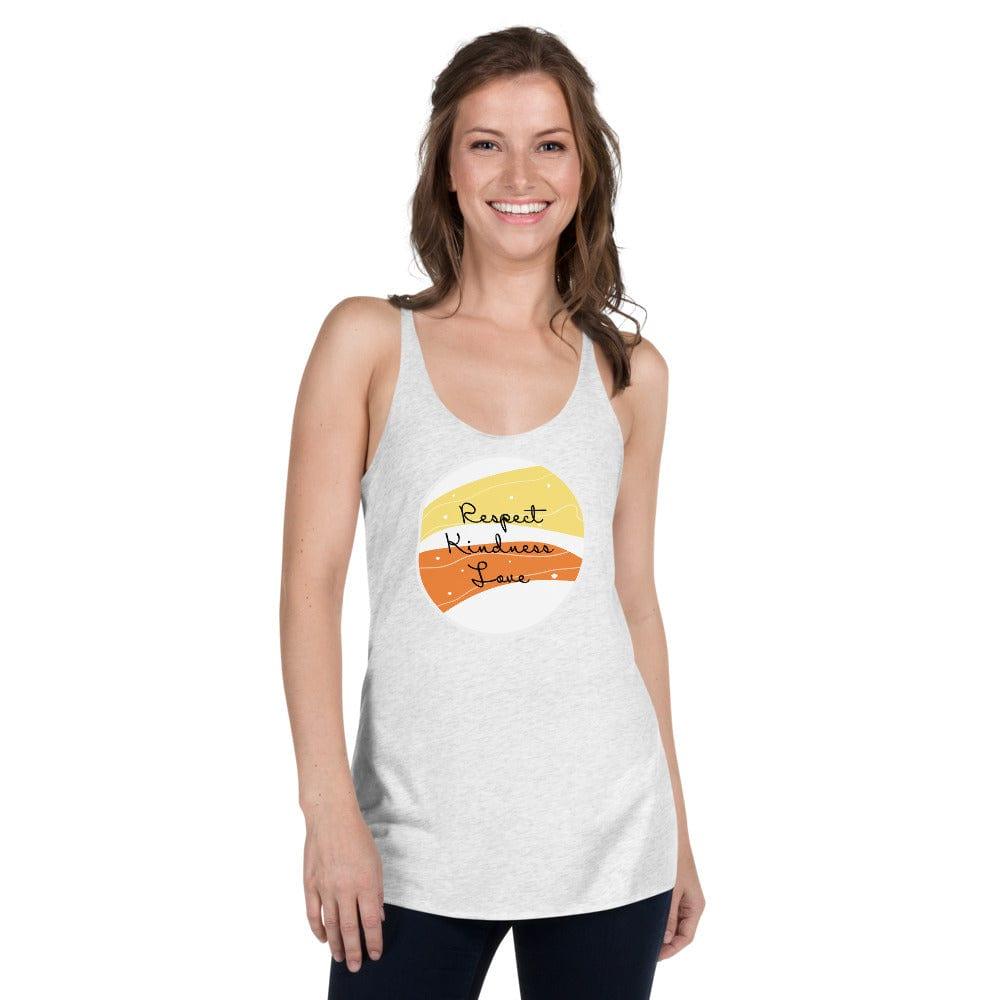 Respect Kindness Love Racerback Tank | Inspirational Workout Apparel, Tops, $ 32.00, A Moment Of Now™