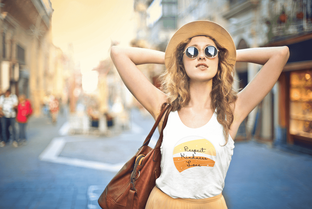 Respect Kindness Love Racerback Tank | Inspirational Workout Apparel, Tops, $ 32.00, A Moment Of Now™