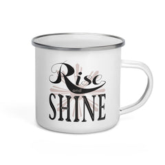 Rise and Shine Coffee Tea Enamel Cup Mug Mug A Moment Of Now Women’s Boutique Clothing Online Lifestyle Store