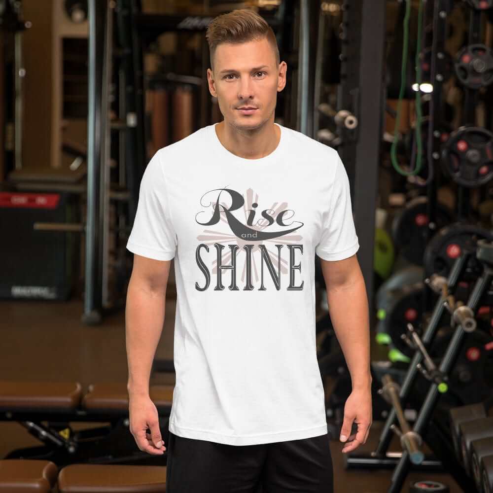 Rise and Shine Inspirational Short-Sleeve Unisex T-Shirt, T-shirts, $ 39.00, A Moment Of Now™
