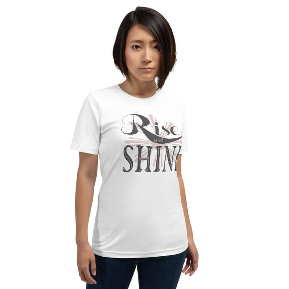 Rise and Shine Inspirational Short-Sleeve Unisex T-Shirt, T-shirts, $ 39.00, A Moment Of Now™
