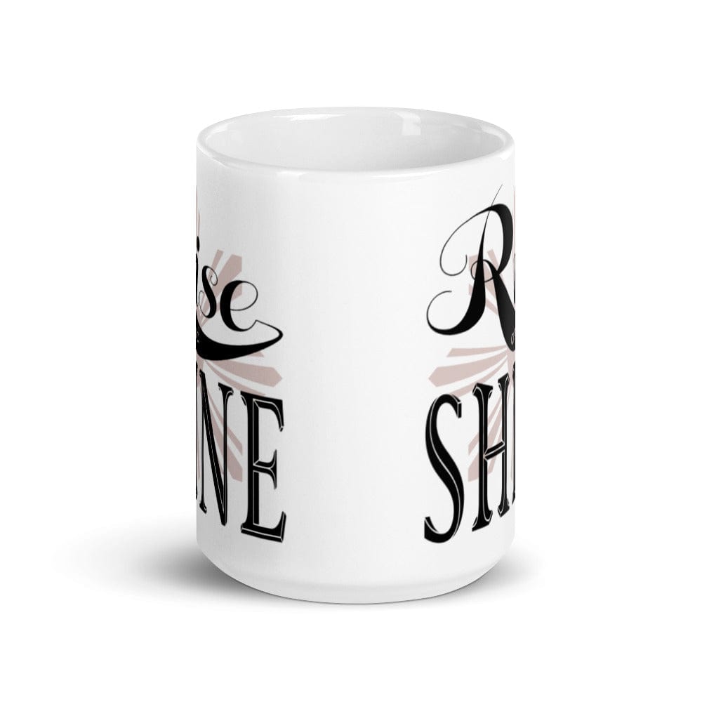 Shop Rise and Shine White Glossy Coffee Tea Cup Mug, Mug, USA Boutique
