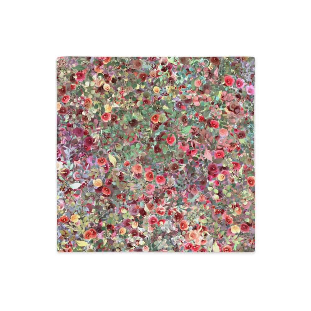 Rose Garden Throw Pillow Case | Floral Pillowcase Only, Pillow Case, $ 52.00, A Moment Of Now™