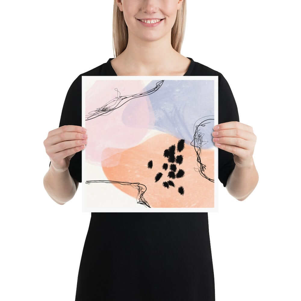 Roseline Abstract Modern Minimal Shape & Line Art Matte Poster, Poster, $ 25.50, A Moment Of Now™