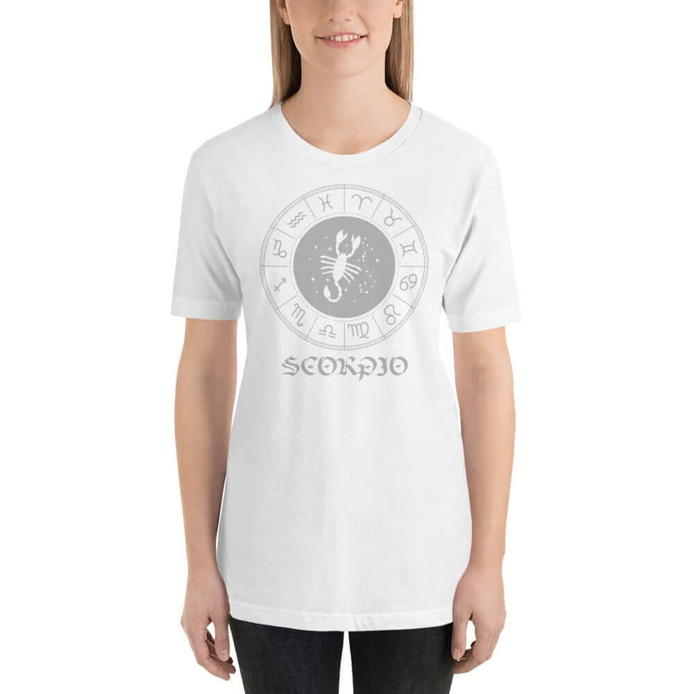 Scorpio Zodiac Star Sign Short-Sleeve Unisex T-Shirt, Clothing T-shirts, $ 33.44, A Moment Of Now™