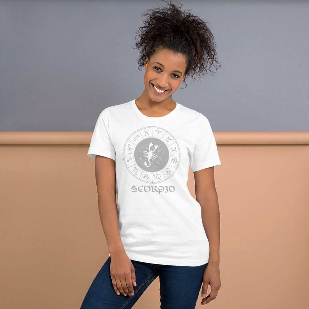 Scorpio Zodiac Star Sign Short-Sleeve Unisex T-Shirt, Clothing T-shirts, $ 33.44, A Moment Of Now™