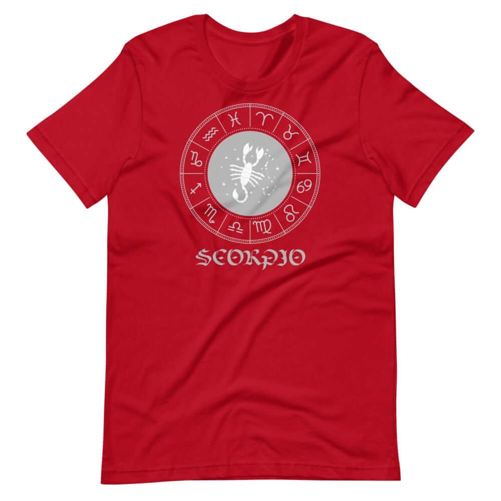 Scorpio Zodiac Star Sign Short-Sleeve Unisex T-Shirt, Clothing T-shirts, $ 33.44, A Moment Of Now™