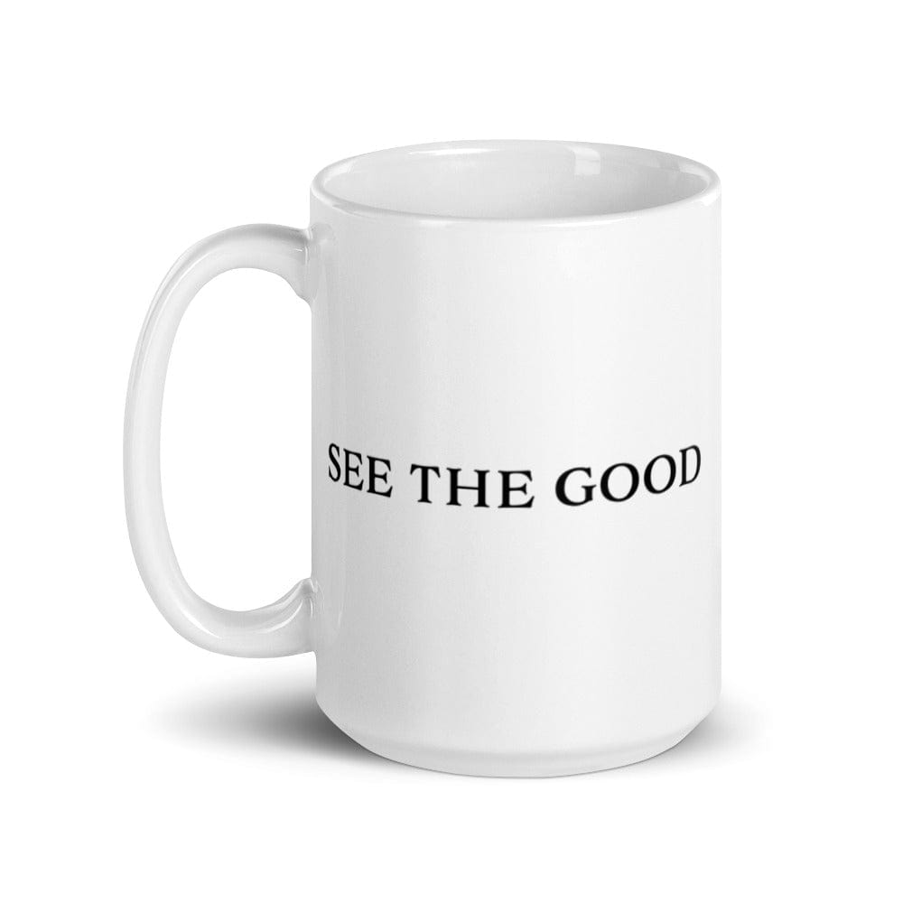 See The Good Positive Mindset Minimalist Mindfulness Hygge Lifestyle White Glossy Coffee Tea Cup Mug Mug A Moment Of Now Women’s Boutique Clothing Online Lifestyle Store