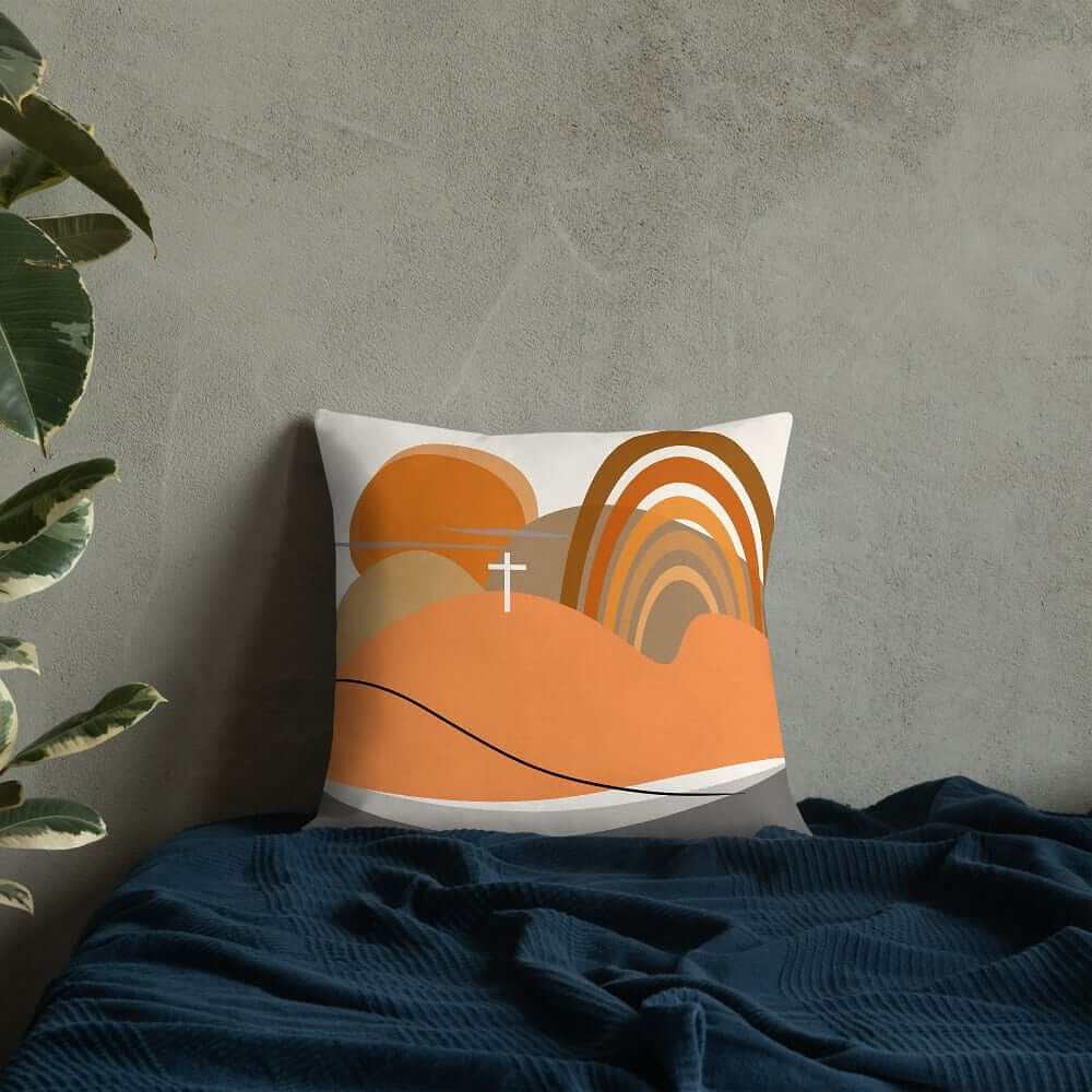 Sha Tin Abstract Art Scenery Decorative Throw Pillow Cushion, Pillow, $ 64.50, A Moment Of Now™