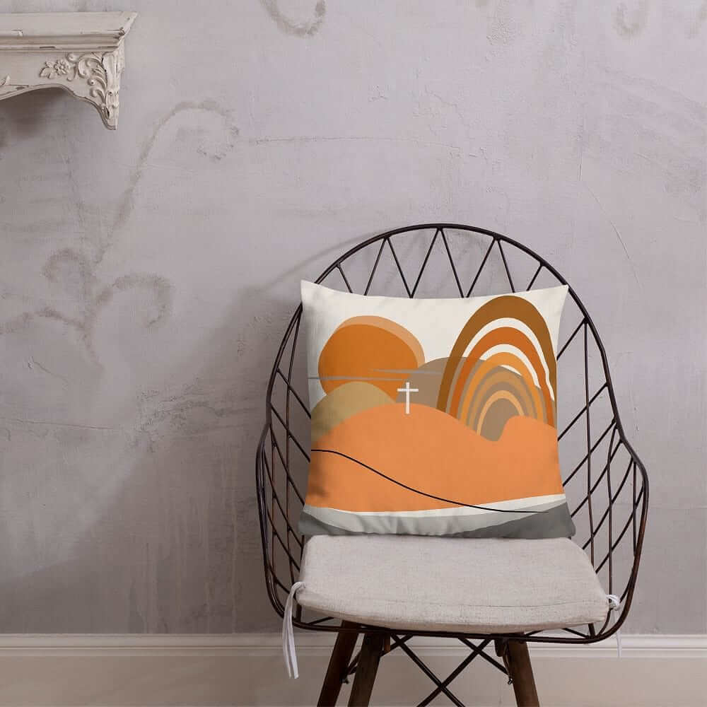 Sha Tin Abstract Art Scenery Decorative Throw Pillow Cushion, Pillow, $ 64.50, A Moment Of Now™