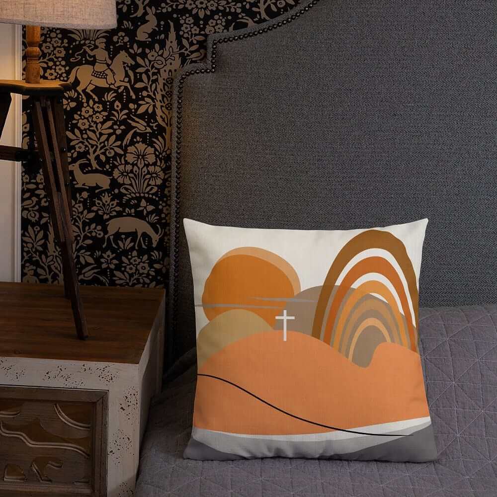 Sha Tin Abstract Art Scenery Decorative Throw Pillow Cushion, Pillow, $ 64.50, A Moment Of Now™