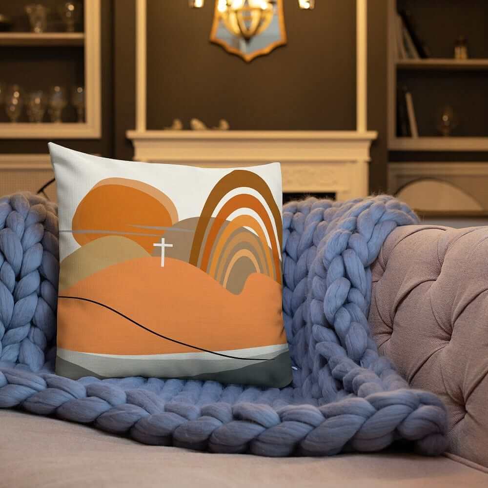 Sha Tin Abstract Art Scenery Decorative Throw Pillow Cushion, Pillow, $ 64.50, A Moment Of Now™