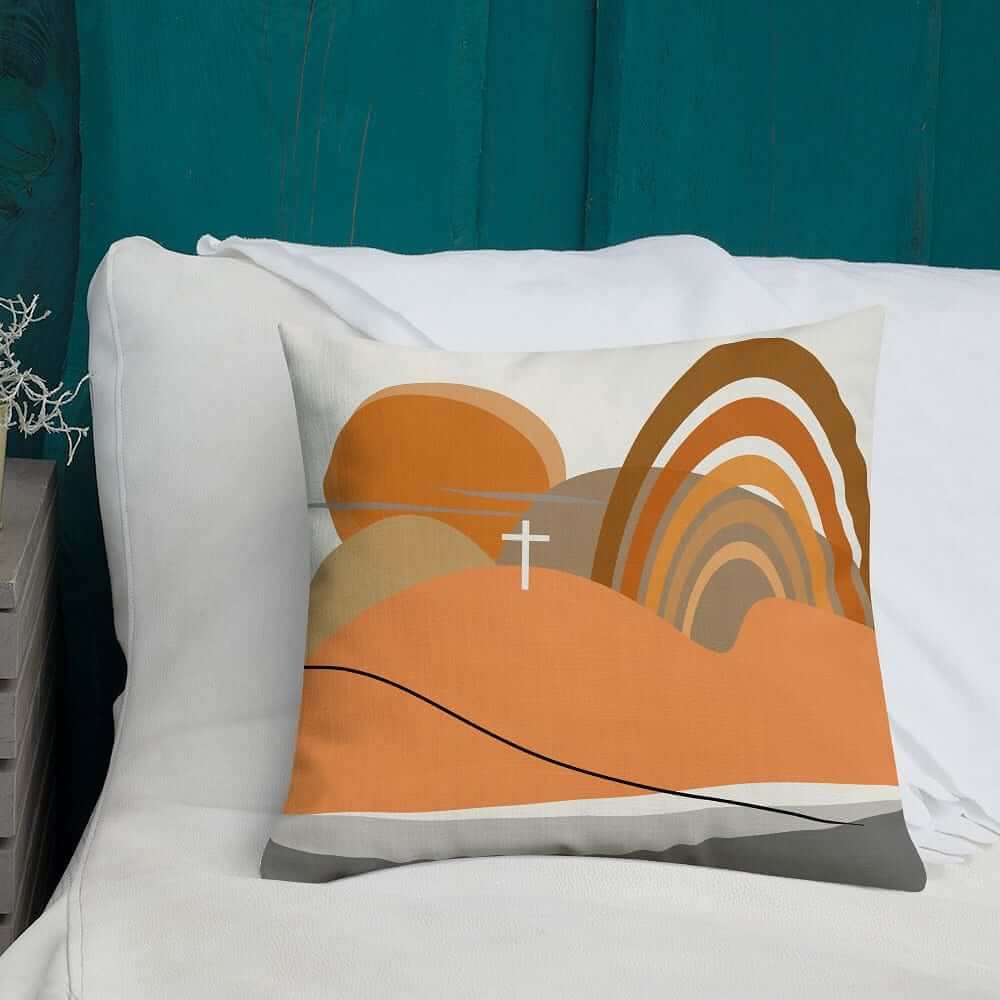 Sha Tin Abstract Art Scenery Decorative Throw Pillow Cushion, Pillow, $ 64.50, A Moment Of Now™