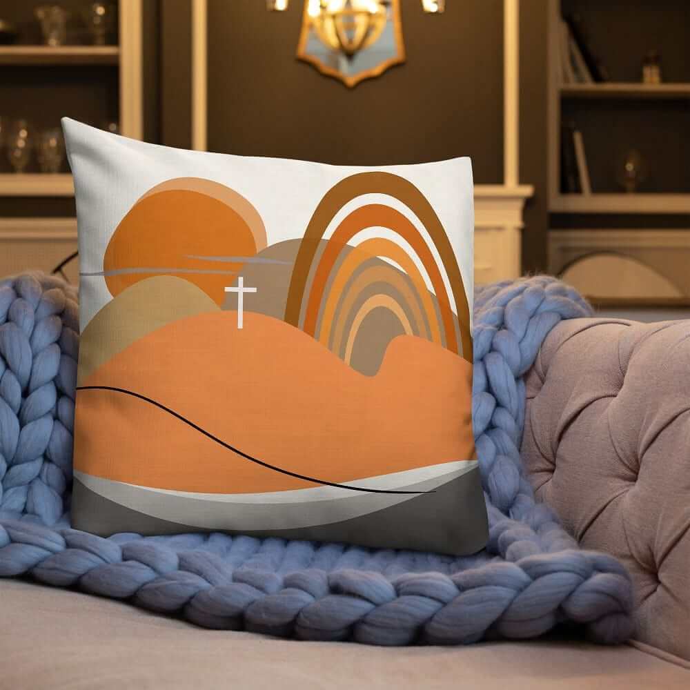Sha Tin Abstract Art Scenery Decorative Throw Pillow Cushion, Pillow, $ 64.50, A Moment Of Now™