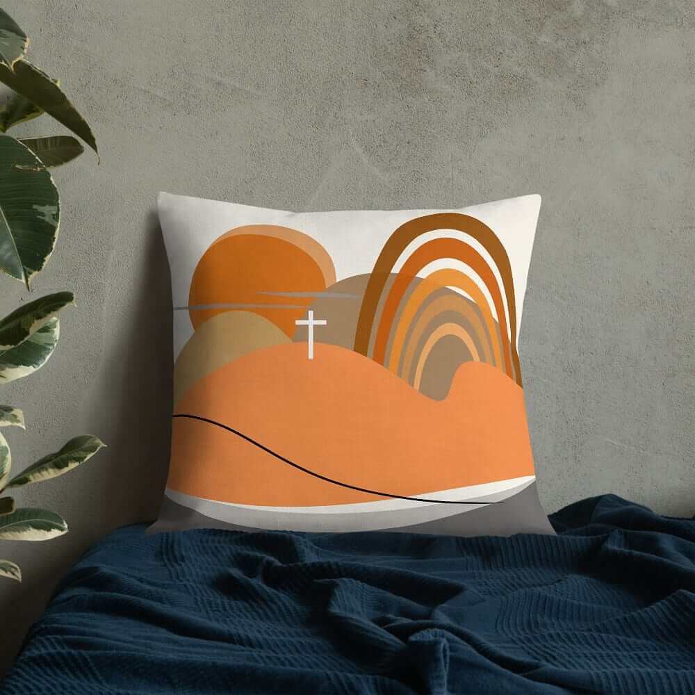 Sha Tin Abstract Art Scenery Decorative Throw Pillow Cushion, Pillow, $ 64.50, A Moment Of Now™