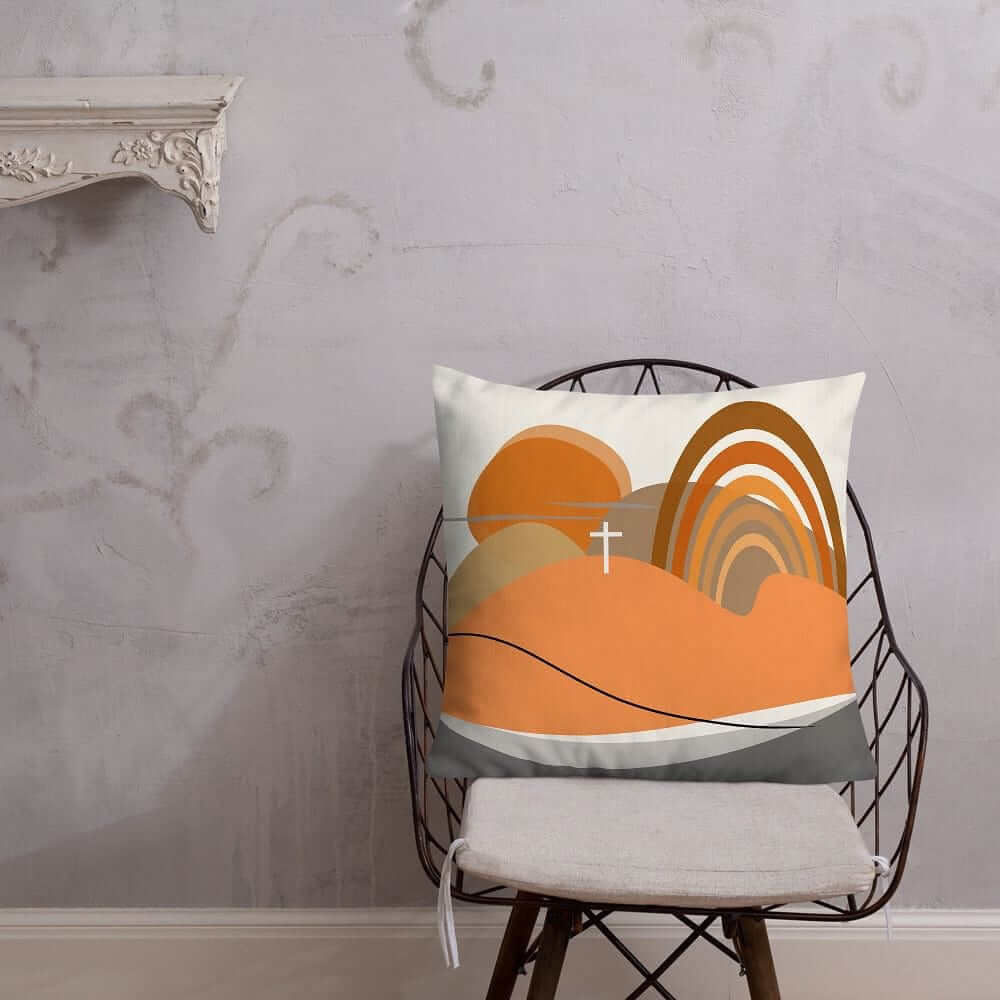 Sha Tin Abstract Art Scenery Decorative Throw Pillow Cushion, Pillow, $ 64.50, A Moment Of Now™