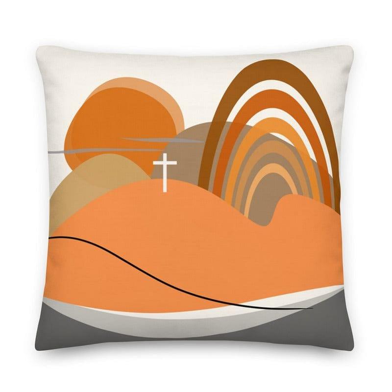 Sha Tin Abstract Art Scenery Decorative Throw Pillow Cushion, A Moment Of Now, $ 71.50