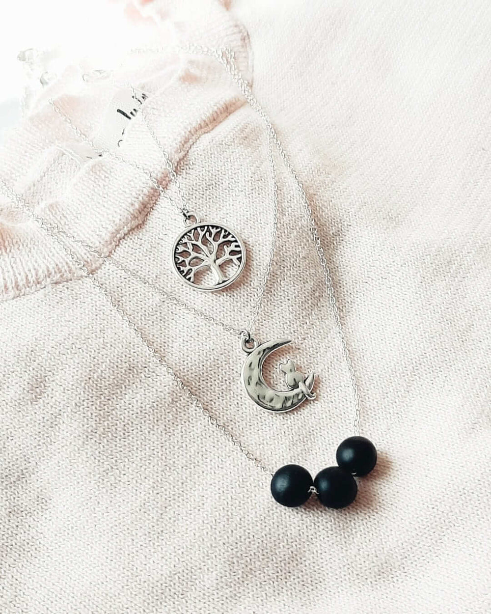 Silver Tree of Life Family Pendant Necklace, Necklaces, $ 14.99, A Moment Of Now™