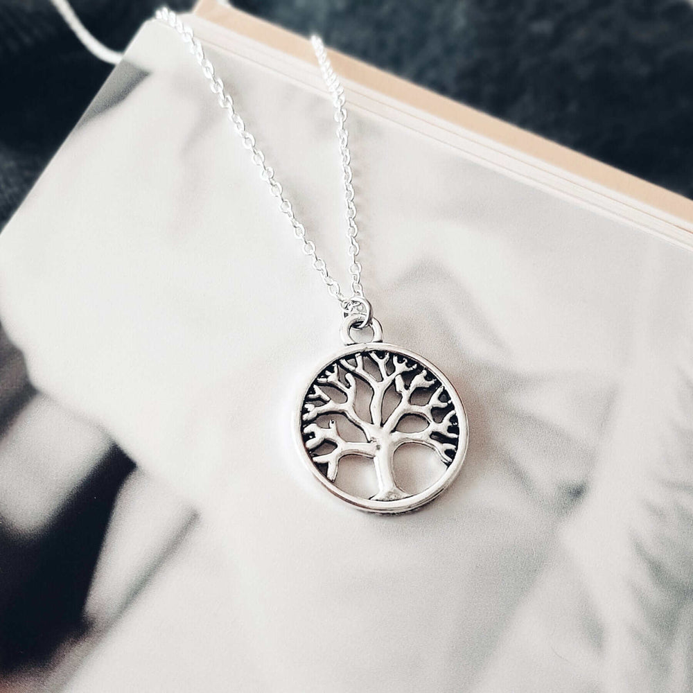 Silver Tree of Life Family Pendant Necklace, Necklaces, $ 14.99, A Moment Of Now™