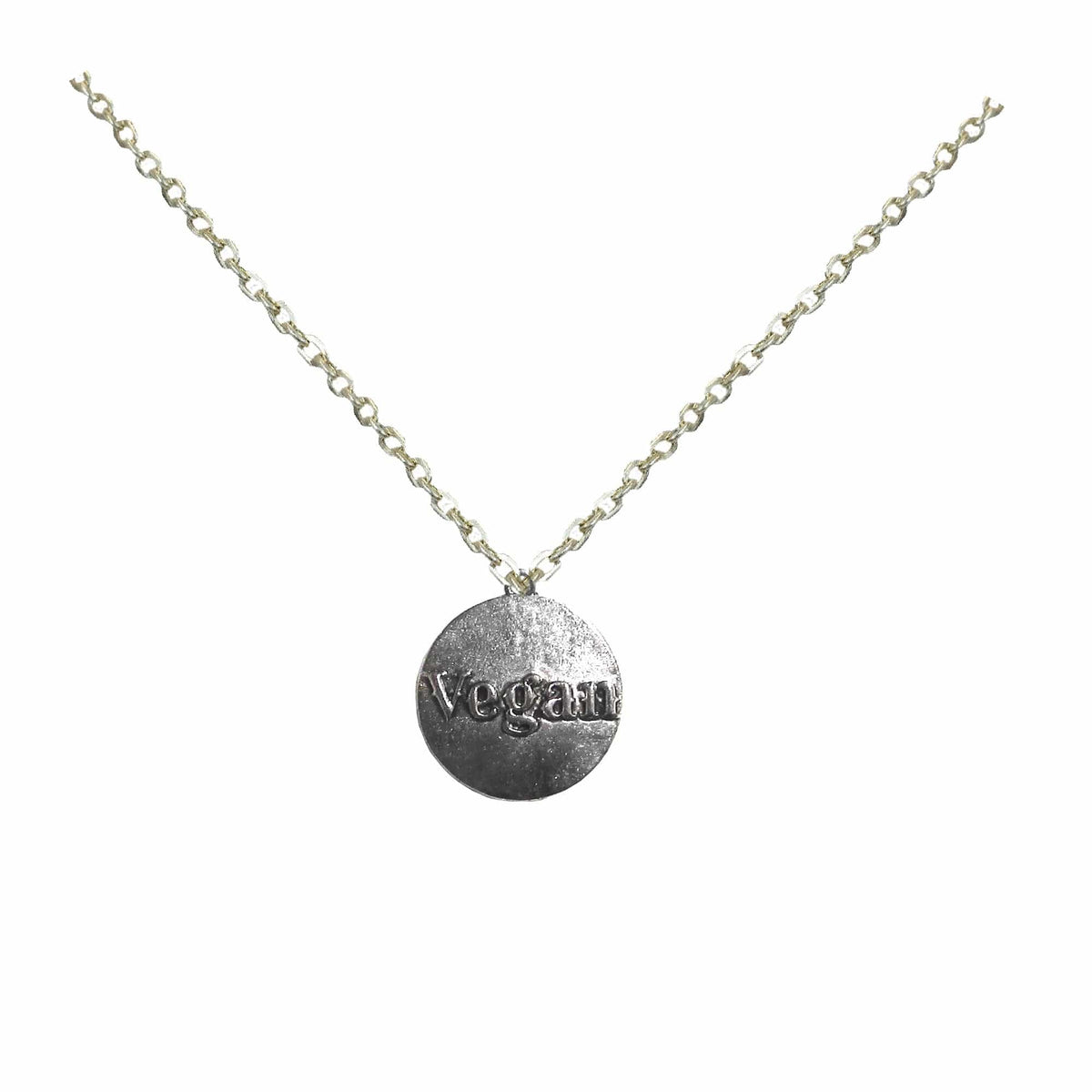 Shop Silver Vegan Statement Pendant Necklace Men Women Fashion Jewelry, Necklace, USA Boutique