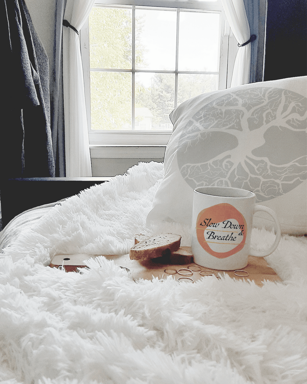 Slow Down & Breathe Slow Living Coffee Tea Cup Mug, Mug, $ 17.50, A Moment Of Now™