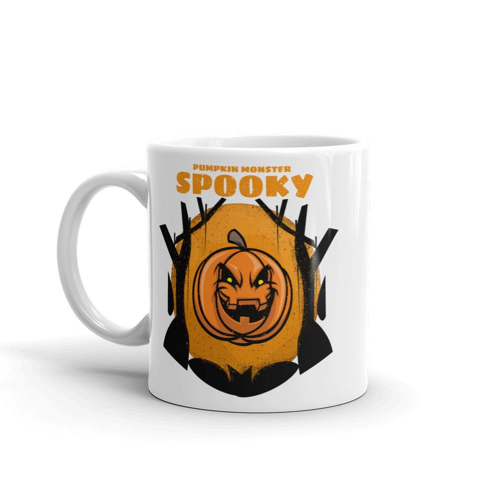 Shop Spooky Pumpkin Monster Halloween Coffee Tea Cup Mug, Mug, USA Boutique