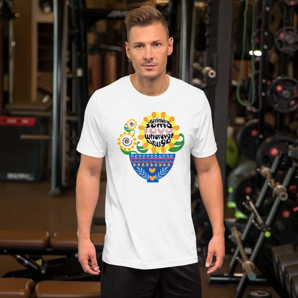 Sprinkle Some Love Wherever You Go Short-Sleeve Unisex T-Shirt, Clothing T-shirts, $ 37.00, A Moment Of Now™