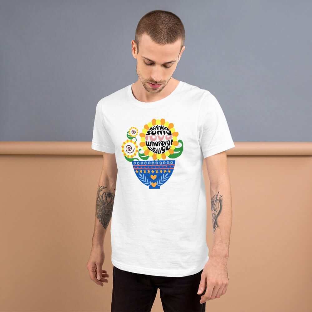 Sprinkle Some Love Wherever You Go Short-Sleeve Unisex T-Shirt, Clothing T-shirts, $ 37.00, A Moment Of Now™