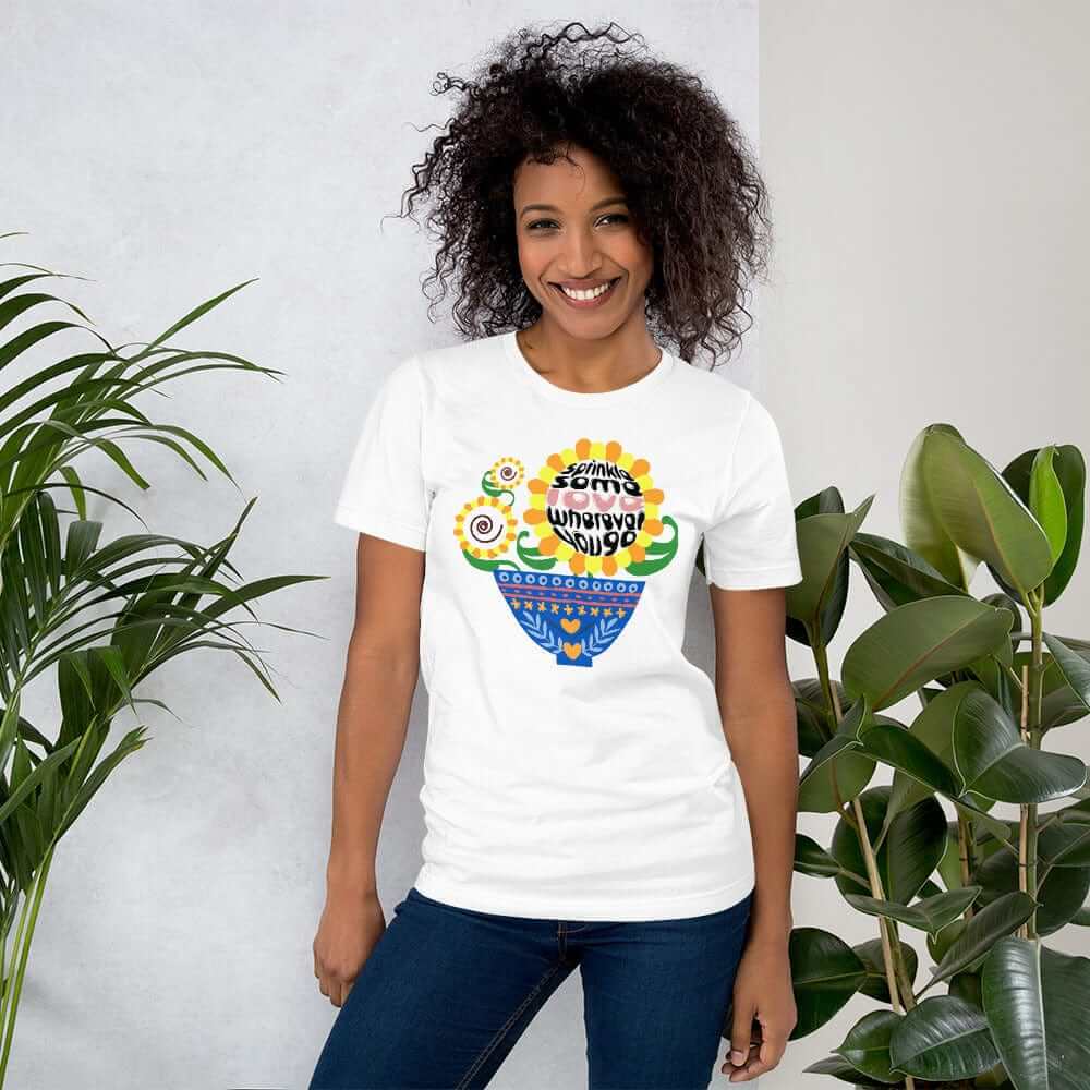 Sprinkle Some Love Wherever You Go Short-Sleeve Unisex T-Shirt, Clothing T-shirts, $ 37.00, A Moment Of Now™