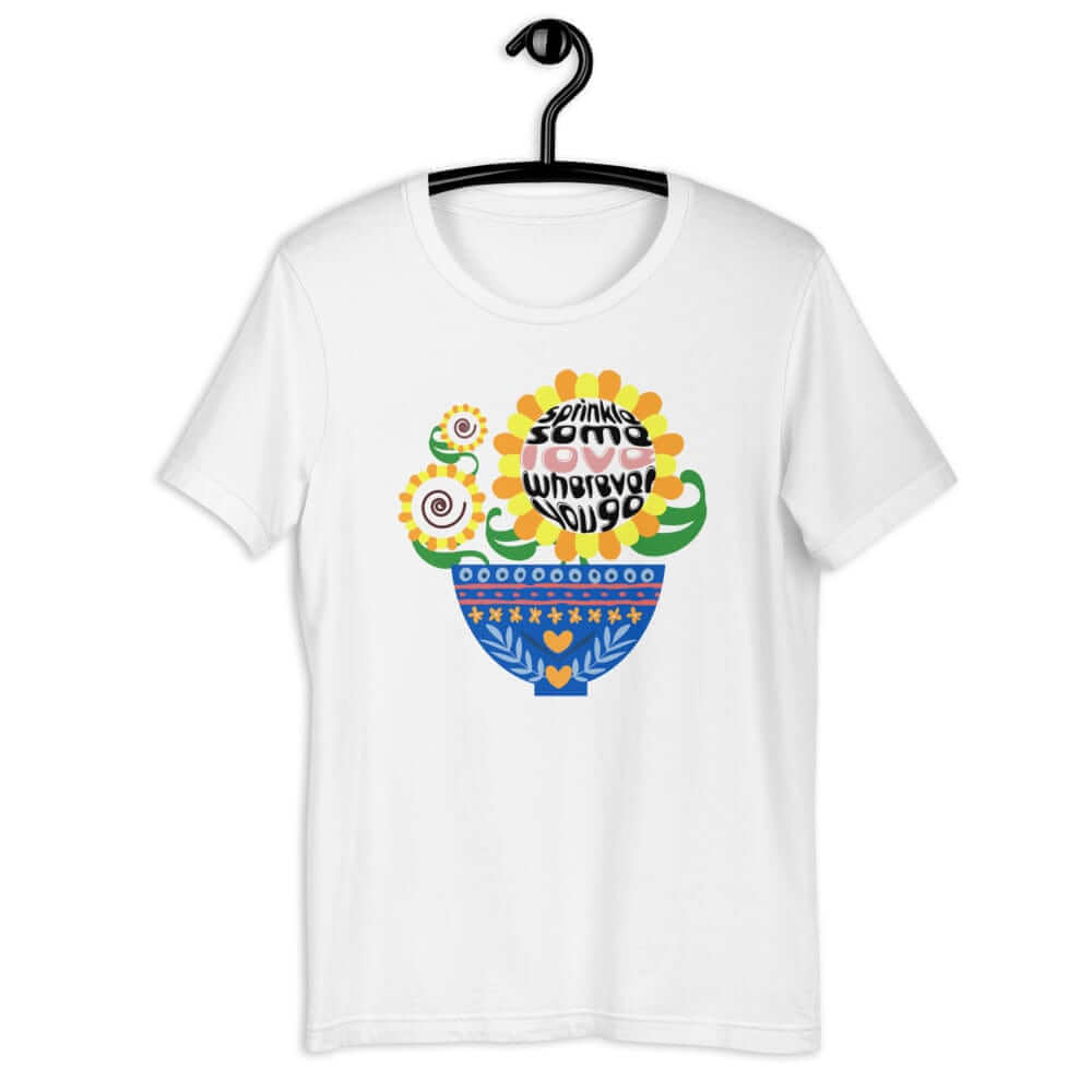 Sprinkle Some Love Wherever You Go Short-Sleeve Unisex T-Shirt, Clothing T-shirts, $ 37.00, A Moment Of Now™