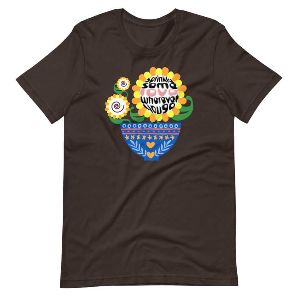 Sprinkle Some Love Wherever You Go Short-Sleeve Unisex T-Shirt, Clothing T-shirts, $ 39.00, A Moment Of Now™