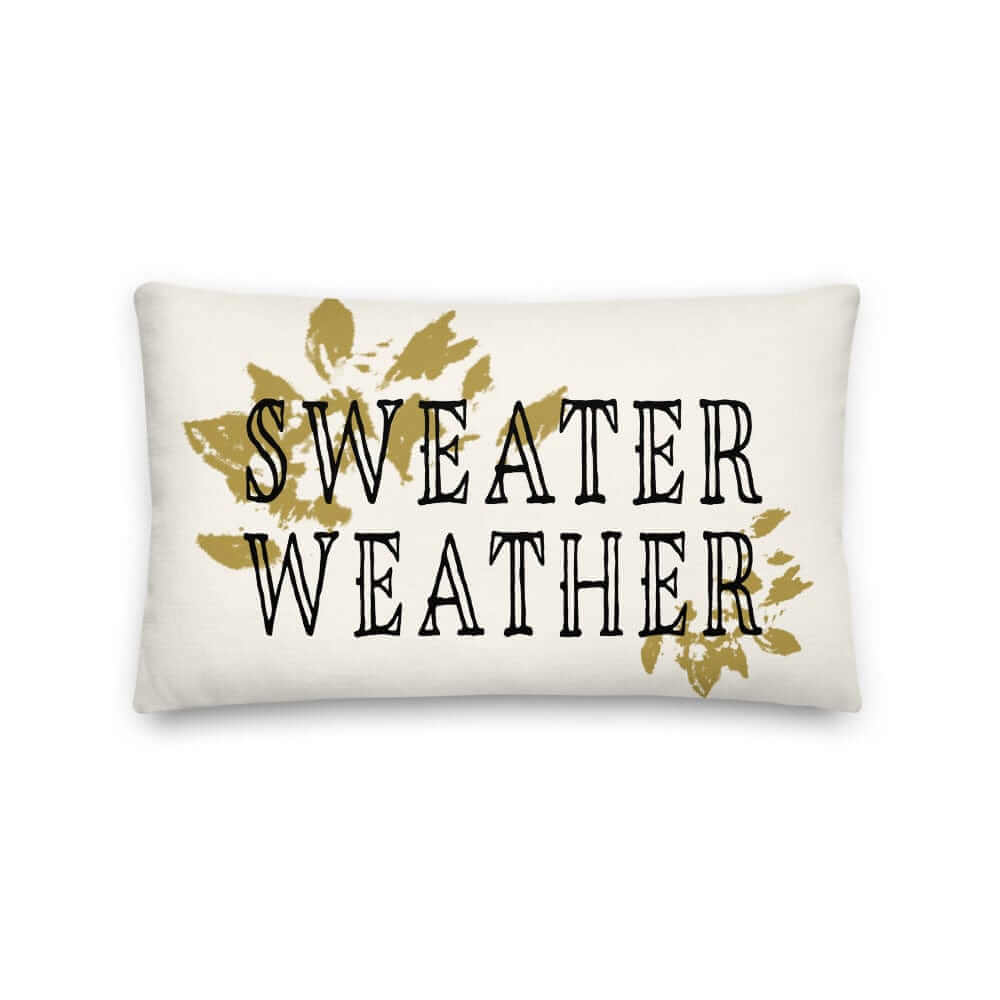 Sweater Weather Autumnal Fall Season Premium Decorative Throw Pillow Cushion, Pillows, $ 64.50, A Moment Of Now™