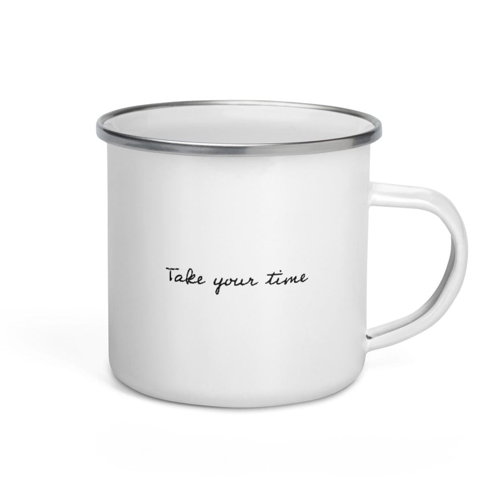 Shop Take Your Time Lifestyle Enamel Coffee Tea Cup Mug, Mug, USA Boutique