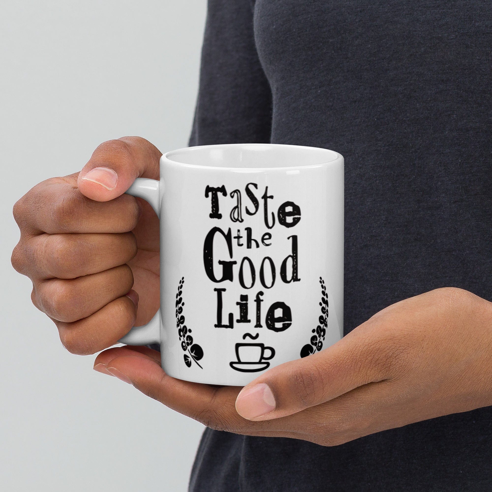 Shop Taste The Good Life Inspirational Quote Coffee Cup Mug, Mugs, USA Boutique
