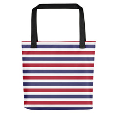 The Perfect Striped Series - Old Days Tote Shopping Shopper Bag - White Blue Red Strips Bags - Shopping bags A Moment Of Now Women’s Boutique Clothing Online Lifestyle Store