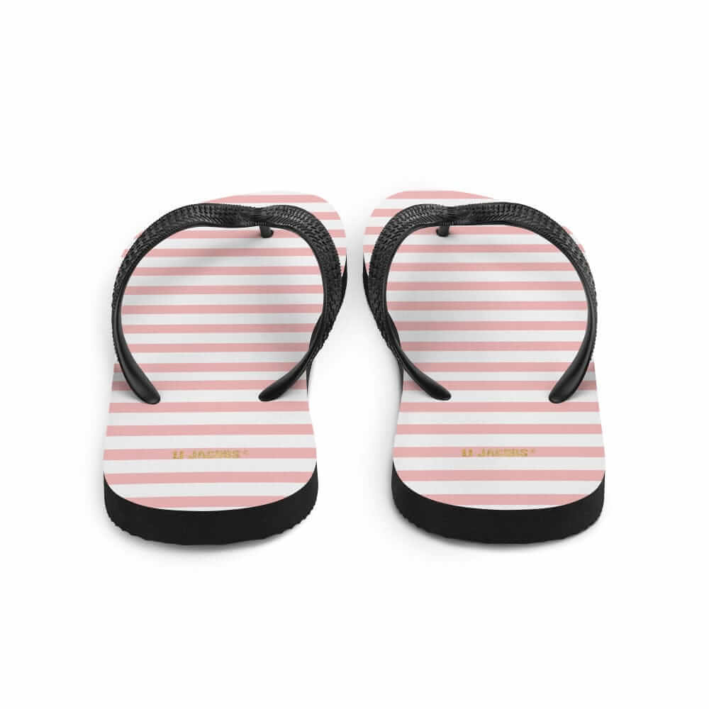 The Perfect Striped Series - Pink Stripes on White Flip-Flops, Flip Flops, $ 30.95, A Moment Of Now™